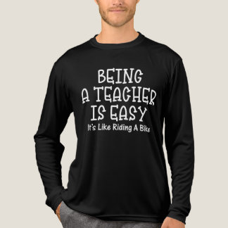 Lehrer zu sein ist einfach, wie ein Fahrrad zu fah Tri-Blend Shirt