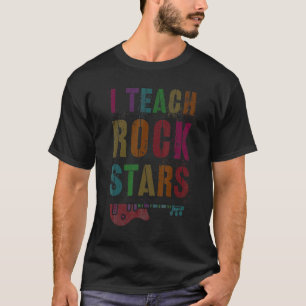 Lehrer zurück in den Schulstamm Ich lehre Rockstar T-Shirt