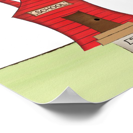 Lehrer zurück in den Schulunterricht Poster (Ecke)