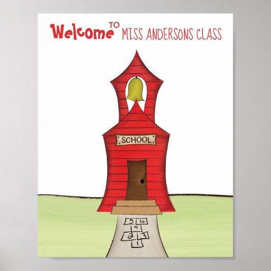 Lehrer zurück in den Schulunterricht Poster (Vorne)