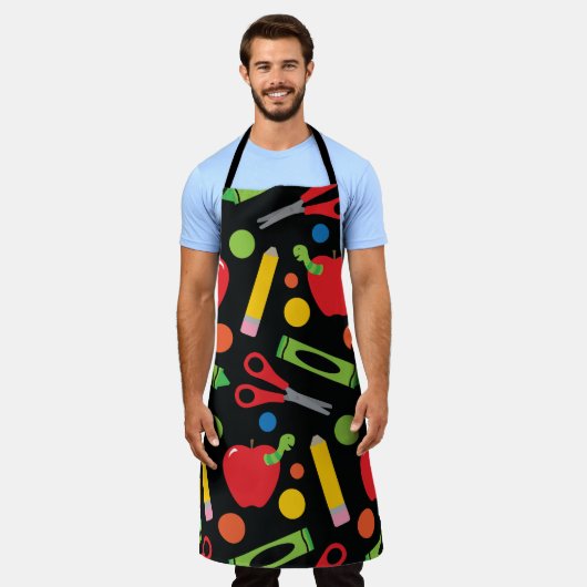 Lehrer zurück in den Schulunterricht Schürze (Getragen)