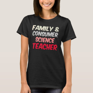 Lehrer zurück in die Schule Familie und Konsumente T-Shirt