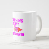 Lehrer zurück zum Geschenk der Schule Jumbo-Tasse (Vorderseite Rechts)