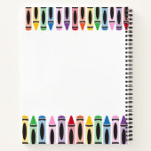 Lehrer zurück zum Niedlichen Farbdrachen der Schul Notizblock (Rückseite)