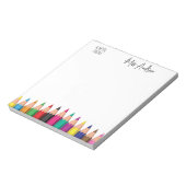 Lehrer zurück zum Schulende - maßgeschneidertes Ge Notizblock (Rotiert)