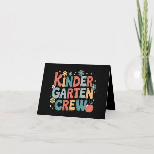 Lehrer zurück zur Crew des Kindergartens Ankündigung