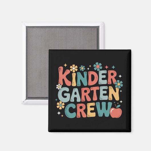 Lehrer zurück zur Crew des Kindergartens Magnet (Vorderseite/Rückseite)