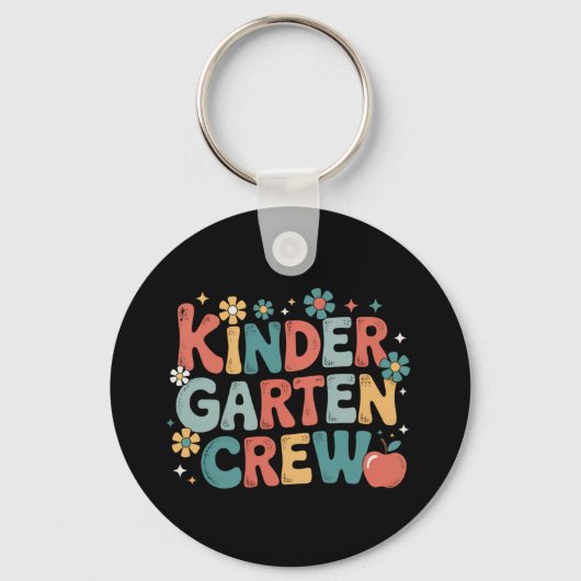Lehrer zurück zur Crew des Kindergartens Schlüsselanhänger (Vorderseite)