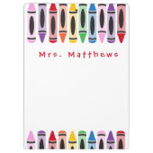 Lehrer zurück zur Niedlichen Farbraupe der Schule Klemmbrett (Rückseite)