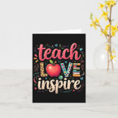 Lehrer zurück zur Schule glücklicher erster Tag Un Karte (Gelbe Blume)