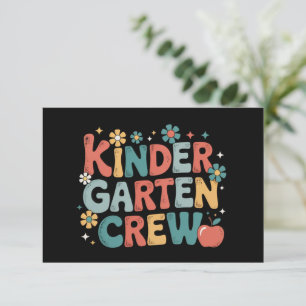 Lehrer  Zurück zur Schule Kindergarten-Team Dankeskarte