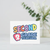 Lehrer zweiter Klasse Postkarte (Stehend Vorderseite)