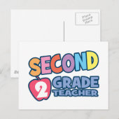 Lehrer zweiter Klasse Postkarte (Vorne/Hinten)