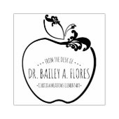 Lehrerabteilung blühe Briefmarke von Apfel Gummistempel (Prägung)