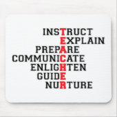 LehrerAcrostic Mousepad (Vorne)