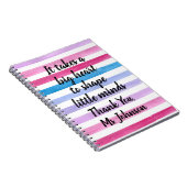 Lehreranerkennungsquote | Wasserfarben Streifen Notizblock (Rechte Seite)