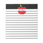 Lehrerapfel Notizblock (Vorderseite)