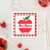 Lehrerapfel Serviette (Beispiel)