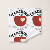 **LEHRERARBEITEN SIND EIN AKT DES SET "LIEBE** TOW (Waschlappen)