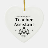 Lehrerassistent - Neuer Weihnachtsjob Keramik Ornament (Vorne)