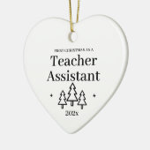 Lehrerassistent - Neuer Weihnachtsjob Keramik Ornament (Links)