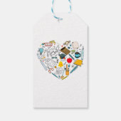 Lehrerassistent Professor Tool Heart Geschenkanhänger (Rückseite)