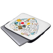 Lehrerassistent Professor Tool Heart Laptopschutzhülle (Vorne Knopf)