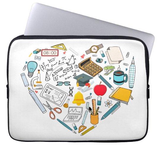 Lehrerassistent Professor Tool Heart Laptopschutzhülle (Vorderseite)