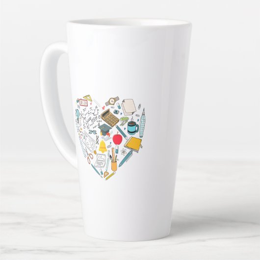 Lehrerassistent Professor Tool Heart Milchtasse (Linke Ecke)