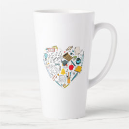 Lehrerassistent Professor Tool Heart Milchtasse