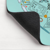 Lehrerassistent Professor Tool Heart Mousepad (Ecke)