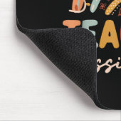 Lehrerassistent Regenbogen Zurück zur Schule Schül Mousepad (Ecke)