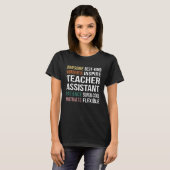 Lehrerassistent T-Shirt (Vorne ganz)
