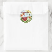 Lehreraufkleber - individuell anpassbar runder aufkleber (Tasche)