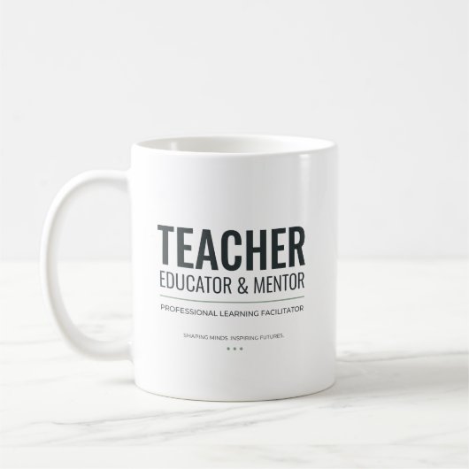 Lehrerausbildner und Mentor Berufliche Identität Kaffeetasse (Links)