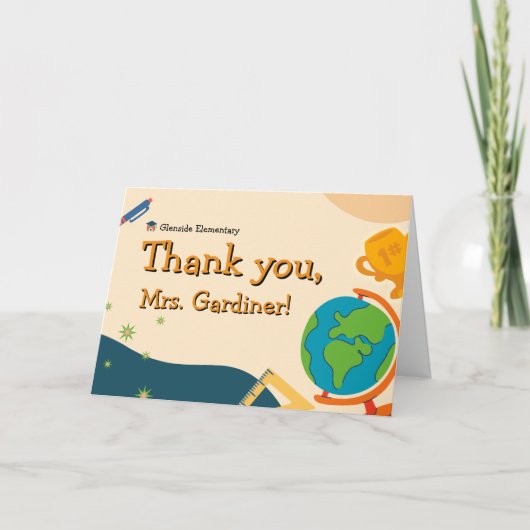 Lehrerausbildung Dankeskarte (Vorderseite)