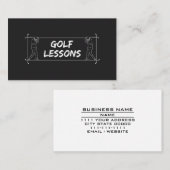 Lehrerausbildung für Golflehrer Lehrer Lehrinstruk Visitenkarte (Vorne/Hinten)