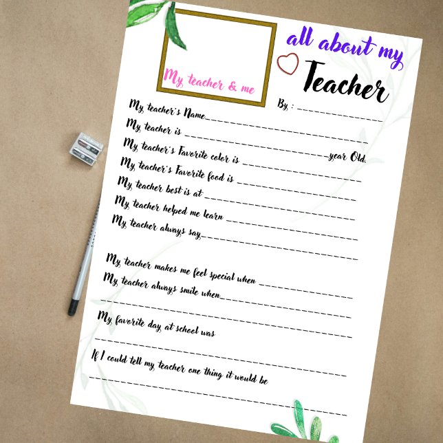 Lehrerausbildung über meinen Lehrer (Von Creator hochgeladen)