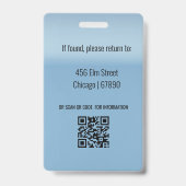 Lehrerausweis  ausweis (Rückseite)