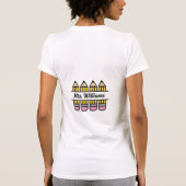 Lehrerauswertungsstift zurück in die Schule T-Shirt (Rückseite)