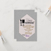 Lehrerbday karte (Vorderseite/Rückseite Beispiel)