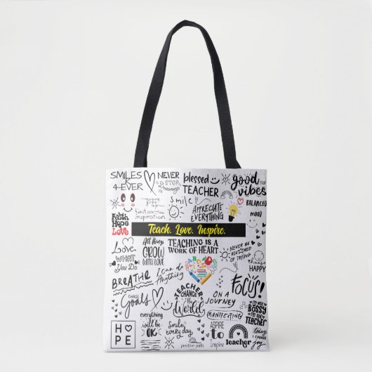 LEHRERBEFEHLE TOTE BAG - Personalisiert Tasche (Vorderseite)