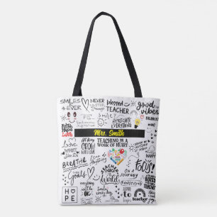 LEHRERBEFEHLE TOTE BAG - Personalisiert Tasche