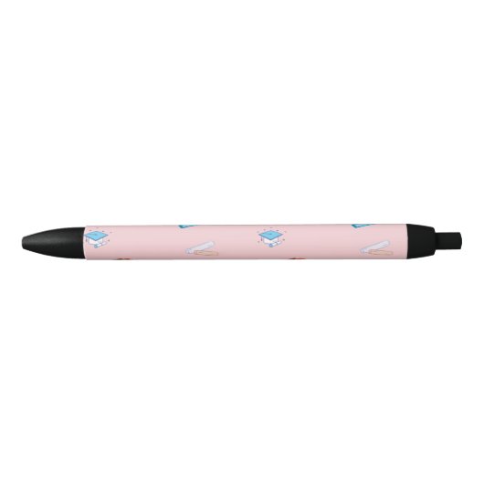 Lehrerberufsmuster auf rosa kugelschreiber (Vorderseite)
