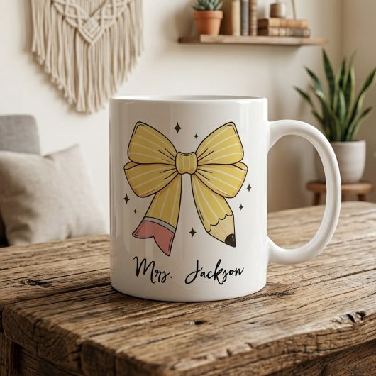 Lehrerbeste Würdigung | Individueller Bleistiftbog Kaffeetasse