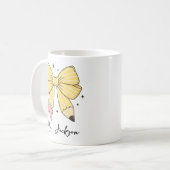 Lehrerbeste Würdigung | Individueller Bleistiftbog Kaffeetasse (Vorderseite Links)