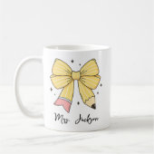 Lehrerbeste Würdigung | Individueller Bleistiftbog Kaffeetasse (Links)