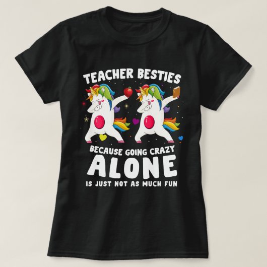 Lehrerbesties unicorn T-Shirt (Design vorne)