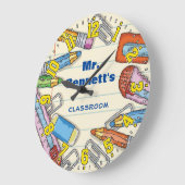 Lehrerbetreuung personalisierbare Uhr (Winkel)