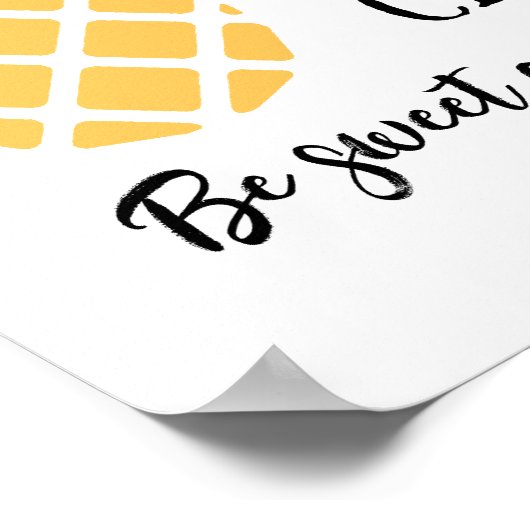 Lehrerbewertung Ananas Sommerschule Poster (Ecke)